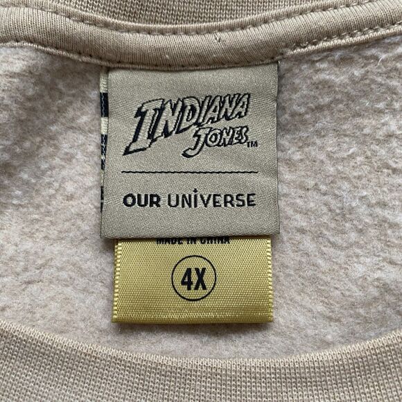 Our Universe Indiana Jones Sweatshirt Sz 4X Adventure Has A Name Tie-Dye - Picture 11 of 12